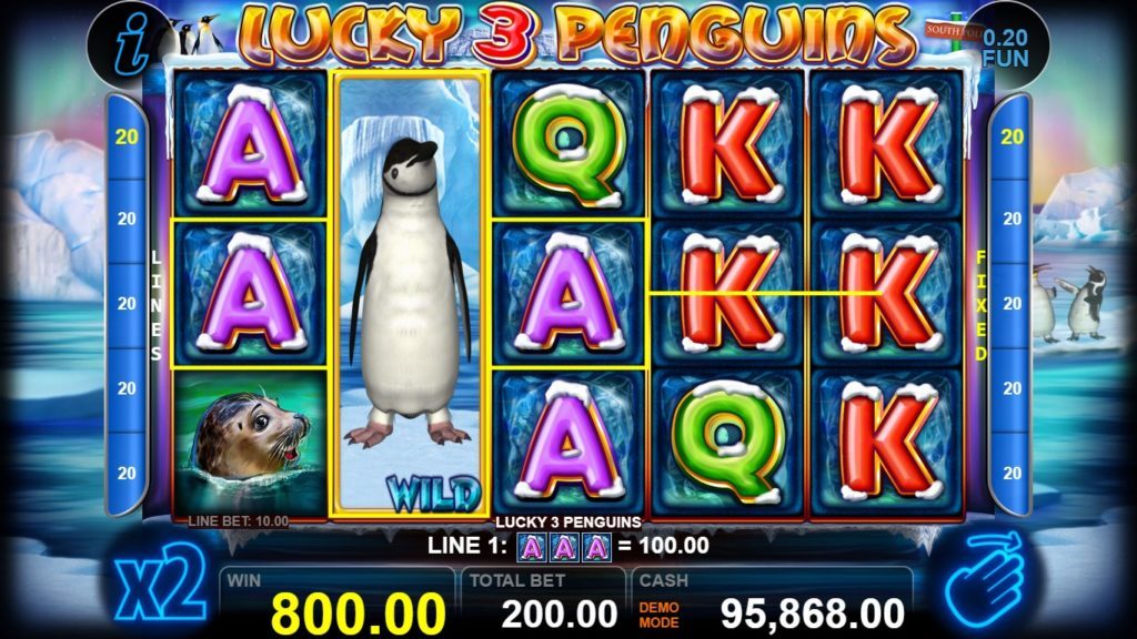 Lucky 3 Penguins Графика